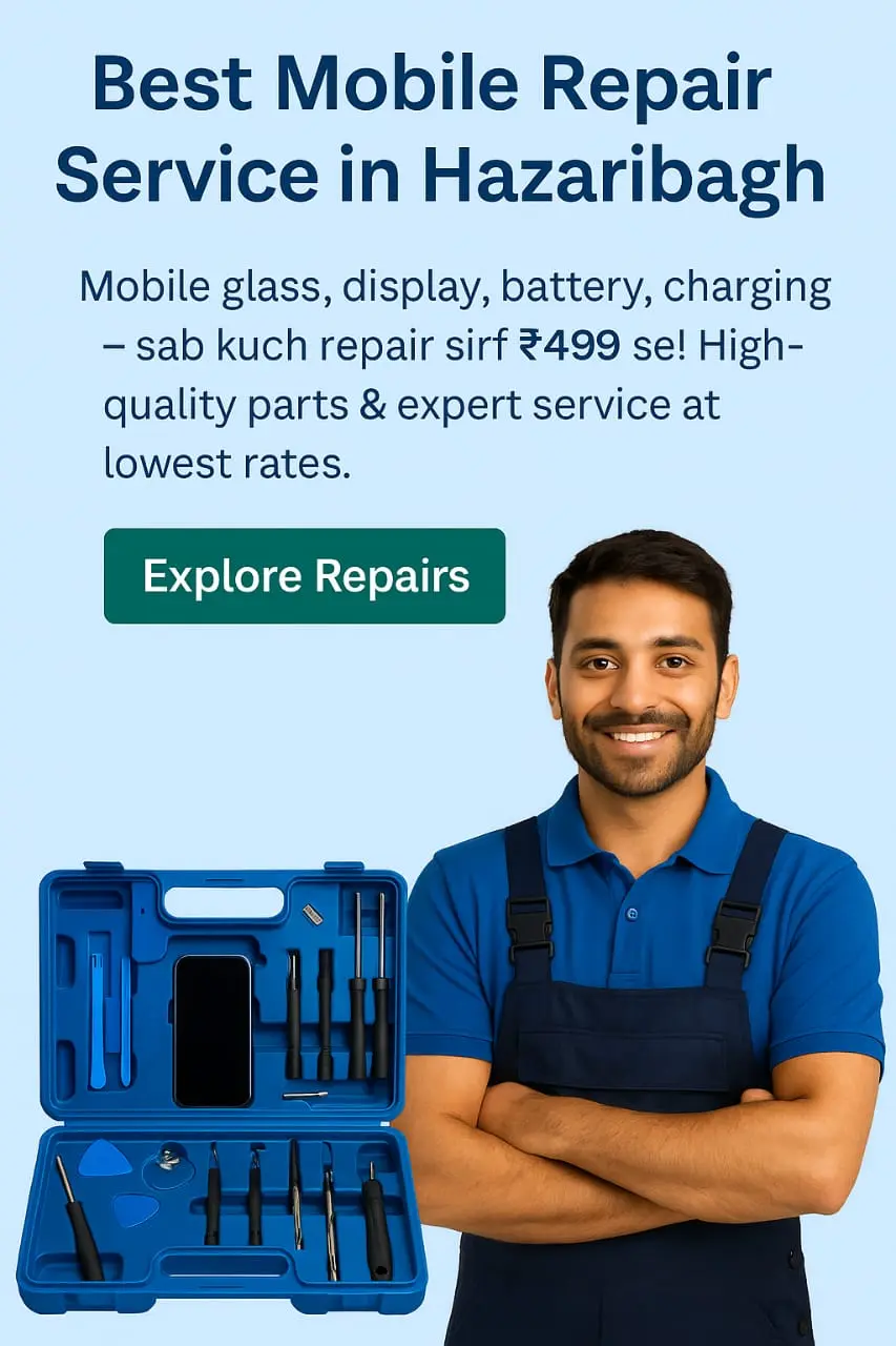 Technician with repaired smartphone